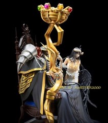 Acme Studio Overlord Ainz Ooal Gown & albedo 1/4 Scale Painted Figure Statue