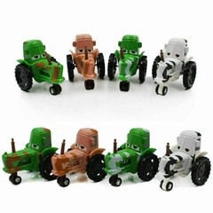 4PCS Disney Pixar Cars Multi-Color Cow Tractors McQueen Film Farm Little Man