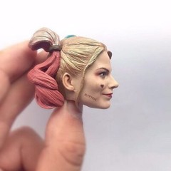 1/6 Scale Women Clown Prison Head Sculpt Carving Model Cosplay Fit 12” Female