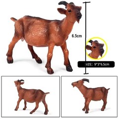 Goat Toy Action Figure Small Animal Figurine Doll Gift for Kids