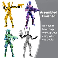 T13 Action Figure Set (Assembly Completed), 3D Printed Multi-Jointed, Titan 13 A