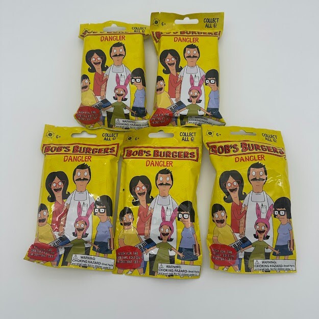 🍔BOBS BURGERS DANGLERS SEASON 6 LOT OF 5 BLIND BAGS🍔