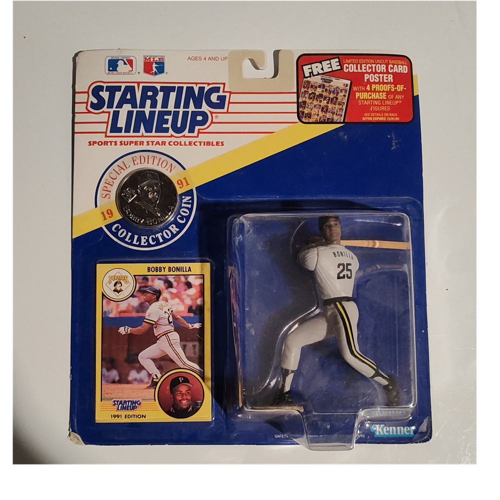 Kenner Starting Lineup Bobby Bonilla 1991 Special Edition Figure w/ Card & Coin