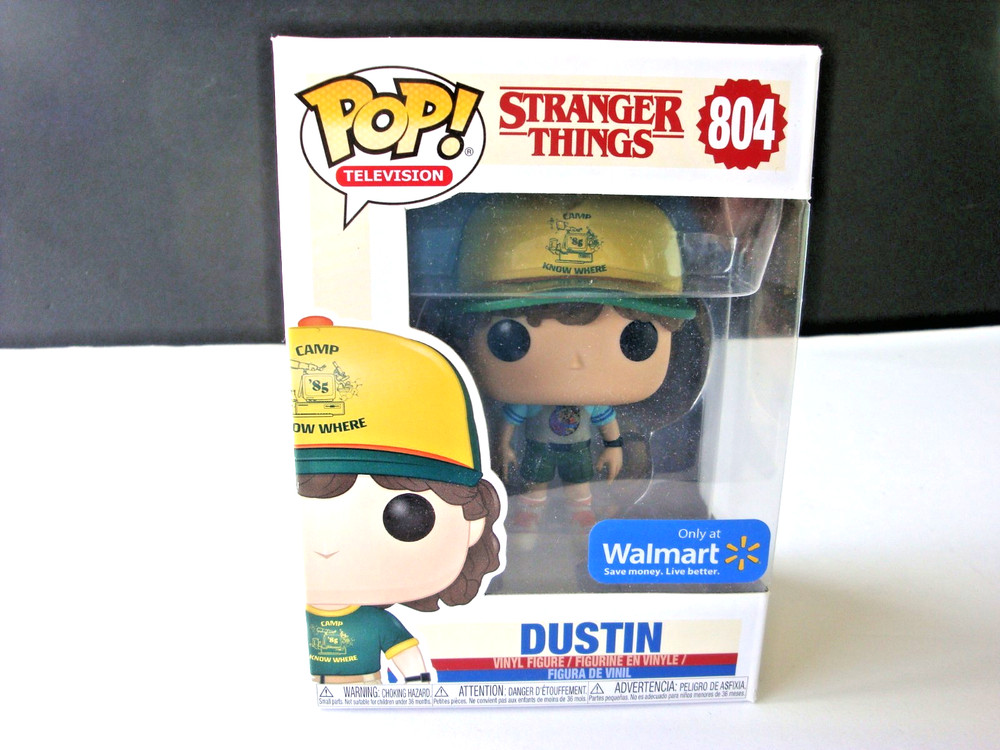 NEW Vaulted GRAY SHIRT 804 Dustin WALMART EXCLUSIVE Stranger Things Funko Pop