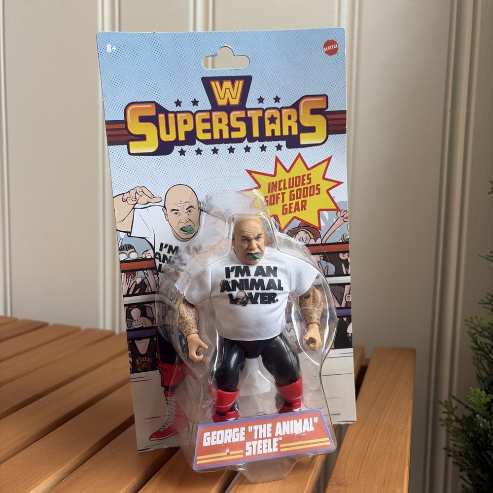 MATTEL WWE WRESTLING SUPERSTARS WALMART EXCLUSIVE SERIES 15 GEORGE ANIMALSTEELE