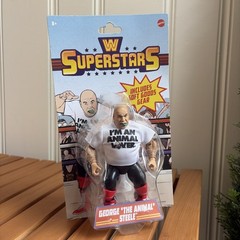 MATTEL WWE WRESTLING SUPERSTARS WALMART EXCLUSIVE SERIES 15 GEORGE ANIMALSTEELE
