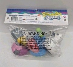 Spongebob Squarepants Ducks Set Of 3 NEW Doodlebob Gary Pearl Jeep Rubber Ducks