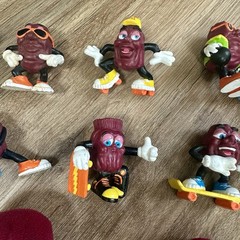 California Raisins Vintage 80s Figures Lot of 12 PVC Bendable Plush Advertising