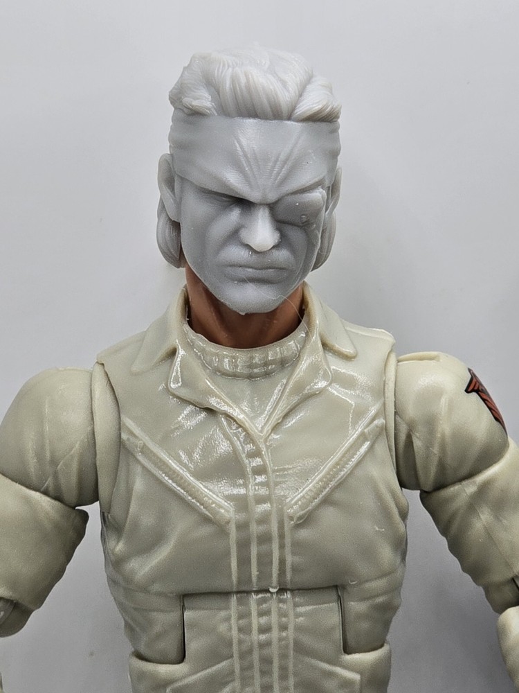 3d Printed SOLID SNAKE EYEPATCH HEAD 1:12 6″ G.I. Classified Marvel Legends