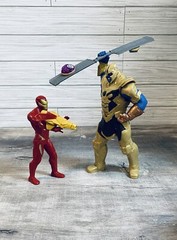 Avengers Marvel Infinity War Iron Man vs. Thanos Battle Set Tested