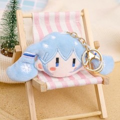 Hatsune Miku Cartoon Plush Doll Keychain Anime Modelling Plush Stuffed Doll