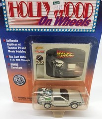 Back to the Future DeLorean figure On Wheels HOLLYWOOD Time Machine #431-01 NEW
