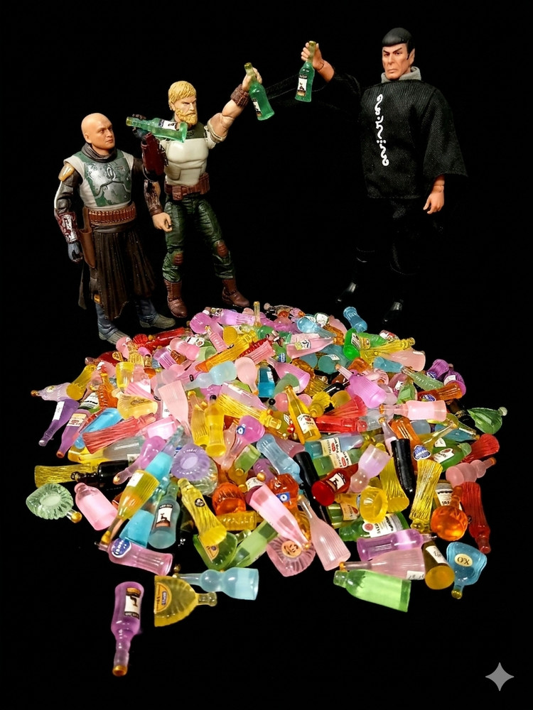 15x BOTTLE LOT 1:12 1:10 1:9 scale FIGURE DIORAMA ACCESSORY STAR WARS gi joe