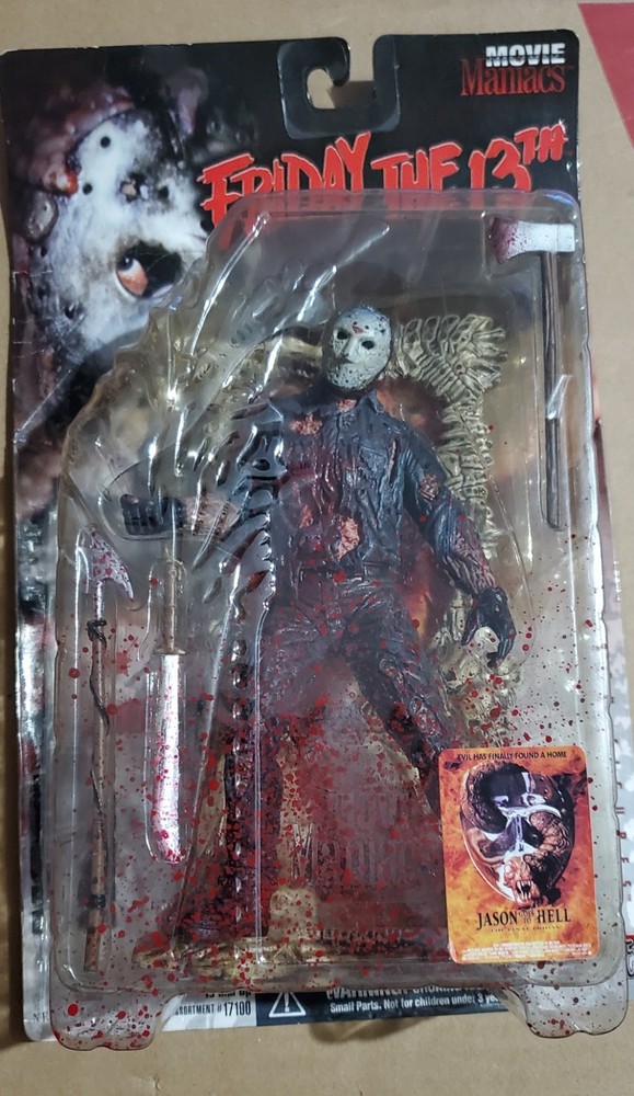 JASON VOORHEES FRIDAY THE 13TH MOVIE MANIACS BLOODY VARIANT MCFARLANE 7″ FIGURE