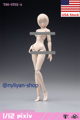 86TOYS T86 1/12Female Pale Suntan Joint Flexible Body For 6”Action Figure Model