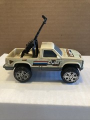GI Joe Military Machines Desert Jeep 4×4 Pickup Truck & Gun Tonka 1988 Used