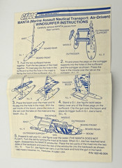 G.I. Joe Manta Windsurfer Board (1984) – ARAH – Complete w/ Blueprints