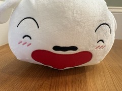 Crayon Shin-chan Very Fluffy Plushy Shiro Lying Down Banpresto approx 35cm NEW