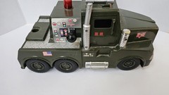 Vintage 2001 Hasbro G.I. Joe Motorized Military Big Rig Truck Trailer *Read Des*