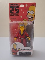 NECA The Simpsons HUGH HEFNER 25th Anniversary 5 Inch Action Figure Series 1 New