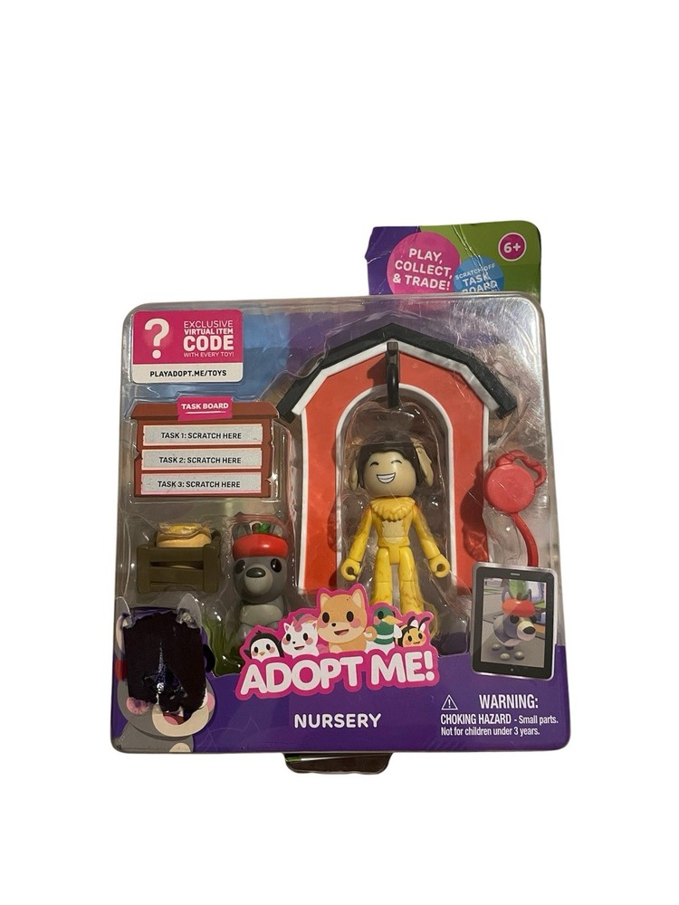 Adopt Me! Nursery Friends Pack featuring collectible Doug and Donkey figures