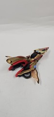 Vintage 2000 Bandai Power Rangers Time Force Quantum Strata Cycle Red Black Gold
