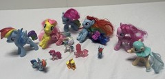 My Little Pony lot of ponies various sizes color syles