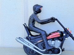 Vintage 1980 Ideal Toys TEAM AMERICA Marauder Super Stunt Chopper Evel Knievel