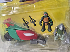2016 Teenage Mutant Ninja Turtles Micro Mutants -Stealth Bike, Raph & Rocksteady