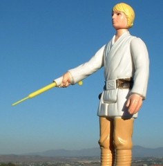 NICE! 2″ REPRO YELLOW Extension Lightsaber Luke 1977 Vintage Star Wars