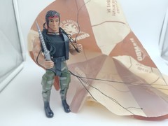 Rambo With Parachute Jocsa Force Of Freedom Argentine Vintage 80´s Not Coleco
