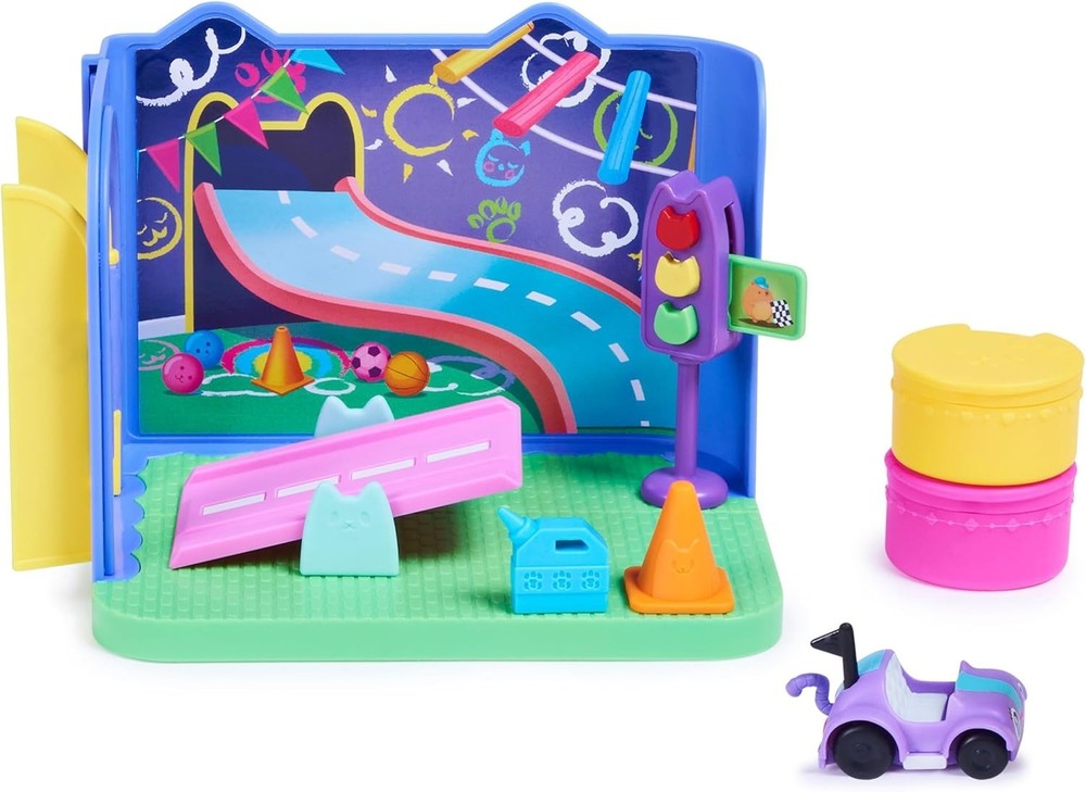 Gabby’s Dollhouse Carlita Purr ific Play Room Toy Figure Playset for Kids