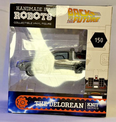 Back To The Future made By Robots BlackLight Marty McFly Dr Brown Delorean Set