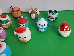 23 Mini Rubberized Squishmallows Toys.