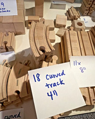 108 Piece Lot Thomas The Train Wooden Tracks Road Risers