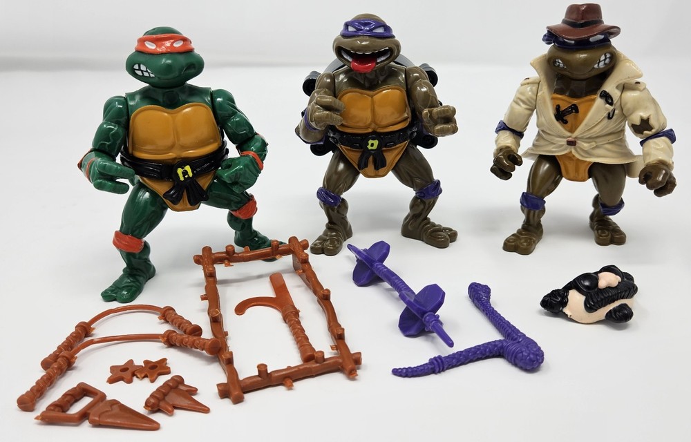 Teenage Mutant Ninja Turtles 1988 Michelangelo, Talkin Don, Undercover Don