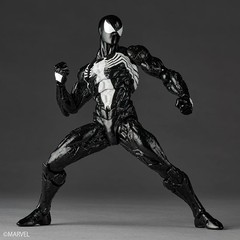 New Release Revoltech Amazing Yamaguchi Symbiote Spider-Man Black Ver KAIYODO