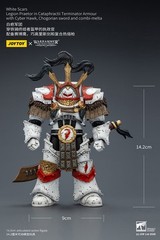 Joytoy Warhammer 30K White Scars Legion Praetor in Cataphractii Terminator