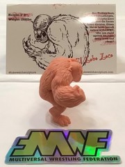 LUKE WELCH SCULPTURE RARE MWF EL LOBO LOCO MINI FLESH COLOR RESIN MUSCLE FIGURE