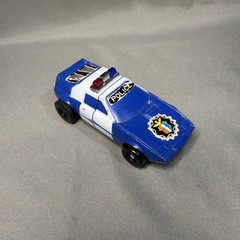 Vintage DASHBOTS Police Car Transforming Robot Figure, Rare Upright 1985