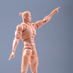 Romankey X COWL 1/12 Male Action Figure Joint Body Doll 6in Yellow Model w/Head