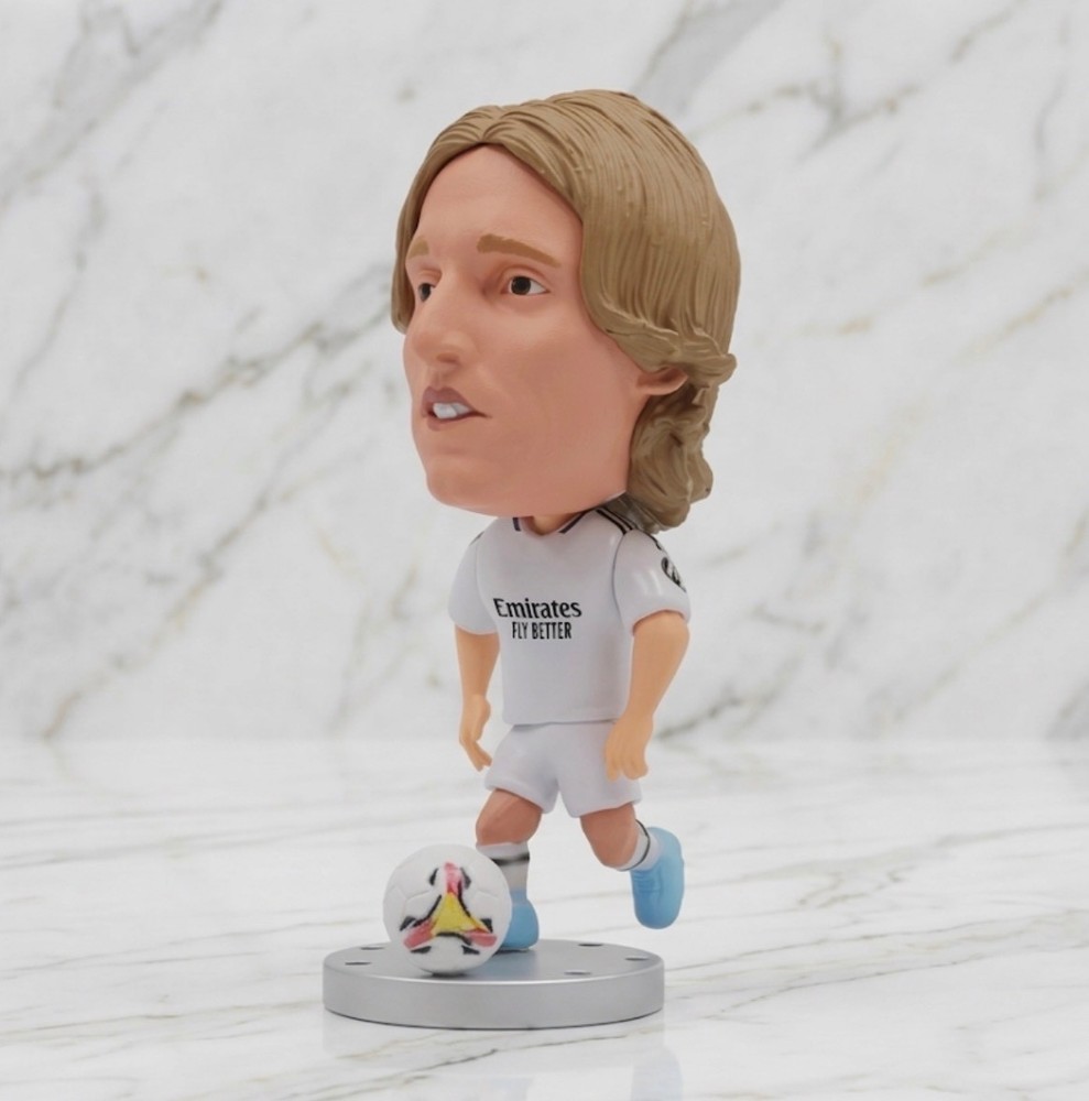 Luka Modric Croatia Real Madrid Soccer Mini Figure Collectible Statue Toy