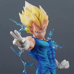 26.5cm Dragon Ball Z Majin Vegeta PVC Anime Action Figure Collectible No Box