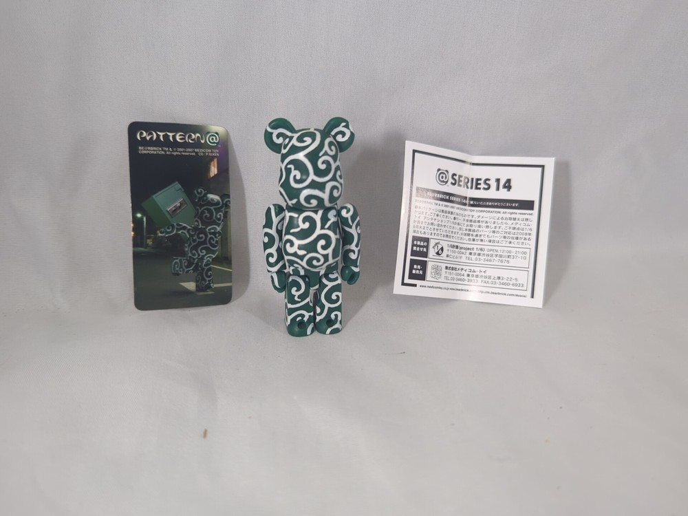BE@RBRICK Bearbrick Series 14 Pattern Arabesque Green 100% Blind Box Minifigure