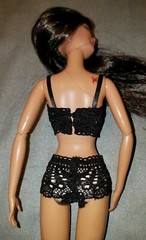Lace Handmade Lingerie 1/6 Curvy Barbie Doll Kumik Hottoys Bra Panty