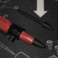 Transformers G1 Metropex 3D Printed Replacement Missile Set of x2 Made From ABS