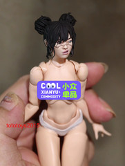 1:6 1:12 1:18 Cyber girl Women Head Sculpt For 12″ 6″ 3.75″Action Figure Body