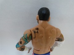 RARE 2012 Mattel WWE Elite Collection Series 20 CM Punk Figure Blue Shorts 7″