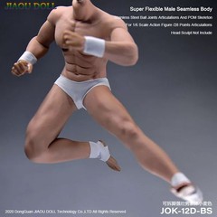 JIAOU DOLL 1/6 Seamless Male Body Doll Male Figure Fit 12″ For Phicen Hot Toys