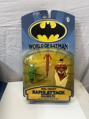 World of Batman: RAPID ATTACK ROBIN 4″ Figure with Claw Shooter! (1999, Hasbro)